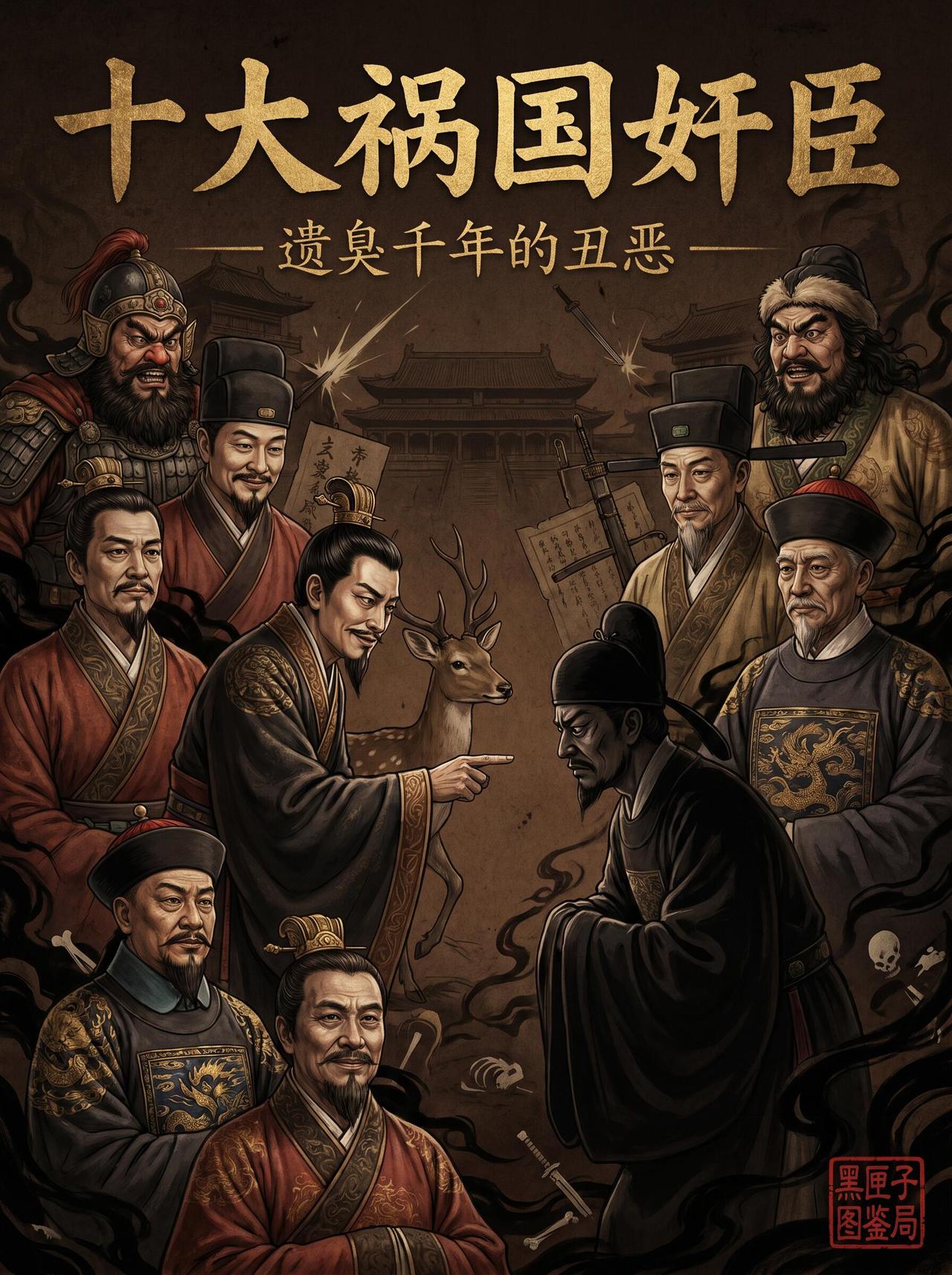 十大祸国殃民的奸臣图录。
