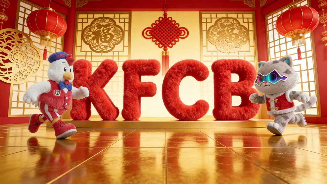 比亚迪旗下个性化品牌方程豹，携手肯德基推出“年味速取，好运豹发”活动，把新能源出