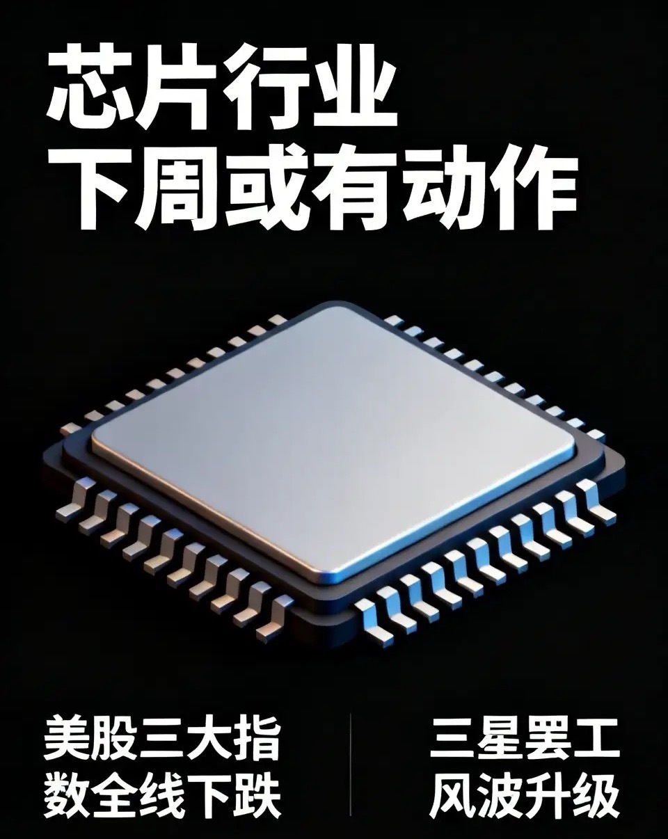 重磅利好利空消息，芯片下周会有所动作！重大机会在这个行业——昨晚美股三大指数全线