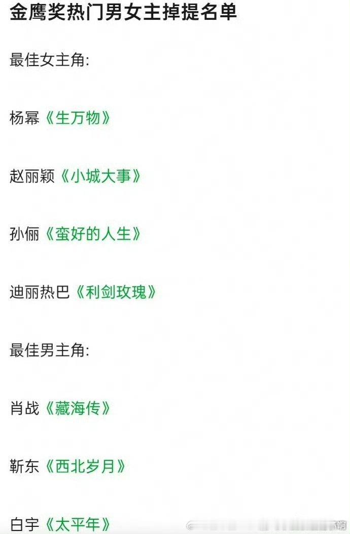只有杨幂孙俪算掉提，别的同学不要浑水摸鱼好吗？任素汐吴越可以换成杨幂孙俪 