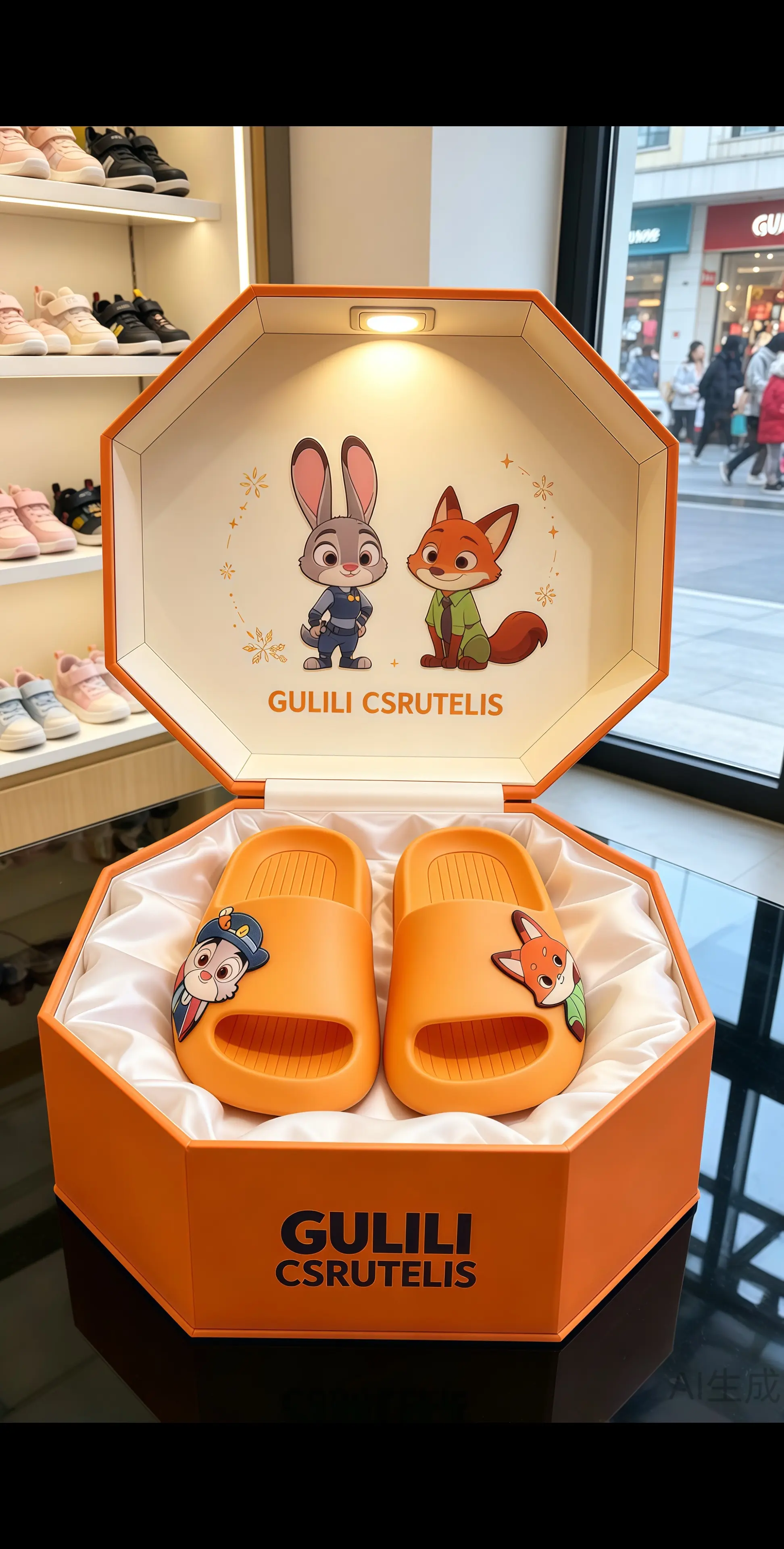 亲子拖鞋洗澡拖鞋 儿童拖鞋卡通拖鞋 朱迪尼克