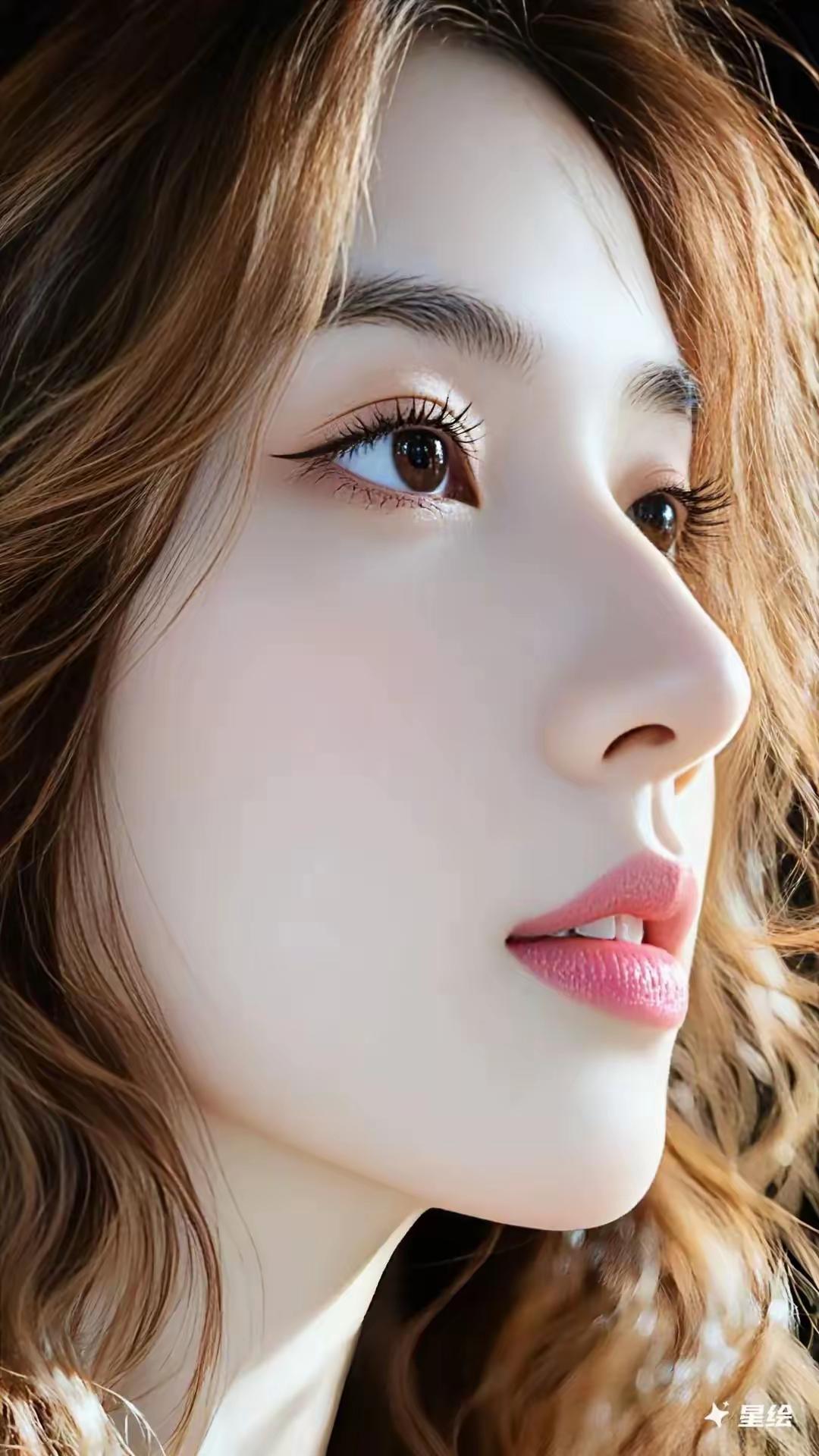 温柔眼波，红唇轻启，如梦似幻的少女情怀🍀🍎🌸