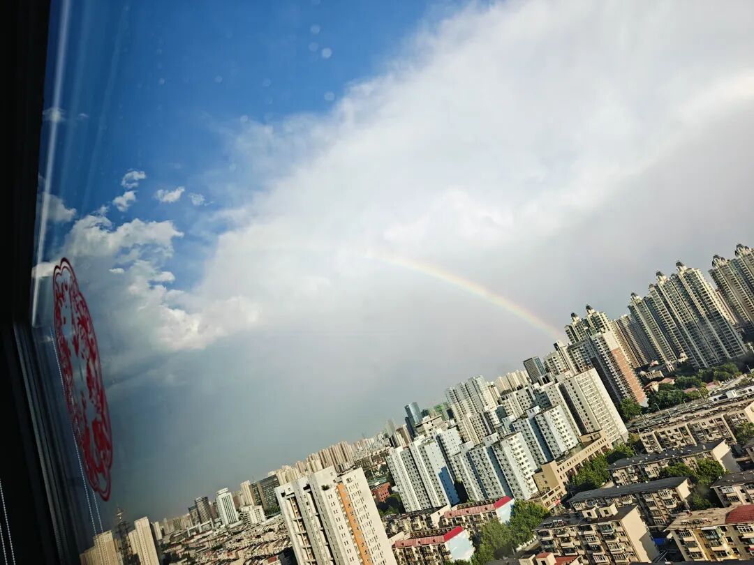 刚刚，石家庄又下冰雹了！雨后惊现“双彩虹”，你看到了吗？