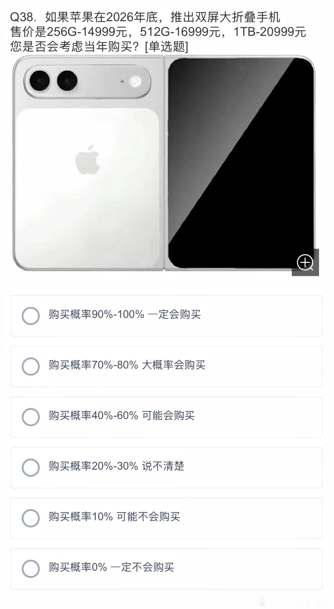 25年折叠屏大盘2020万台，苹果9月中发布，10月开售，2个月时间不多啊，如果