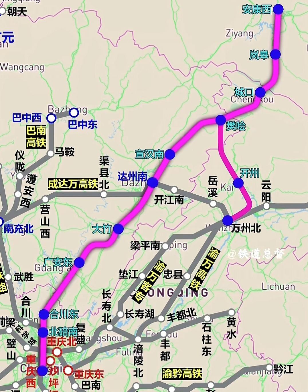 万州很有必要修建万忠黔高铁或万利黔铁路。在郑万铁路开通后给万州带来的交通区位优势