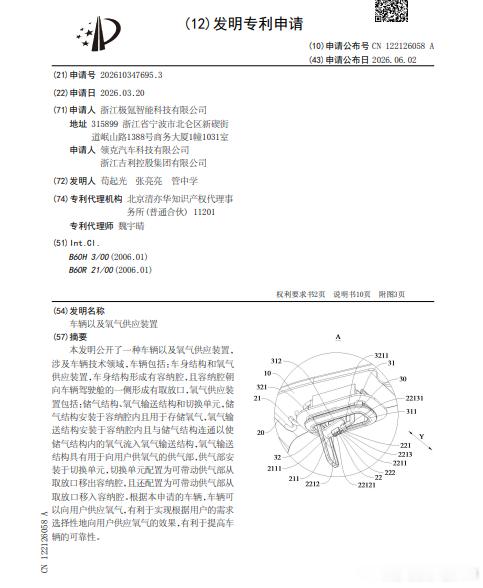 技术巡猎 极氪 车辆以及氧气供应装置。聊聊这个，核心主要是“极端场景下的应急供氧
