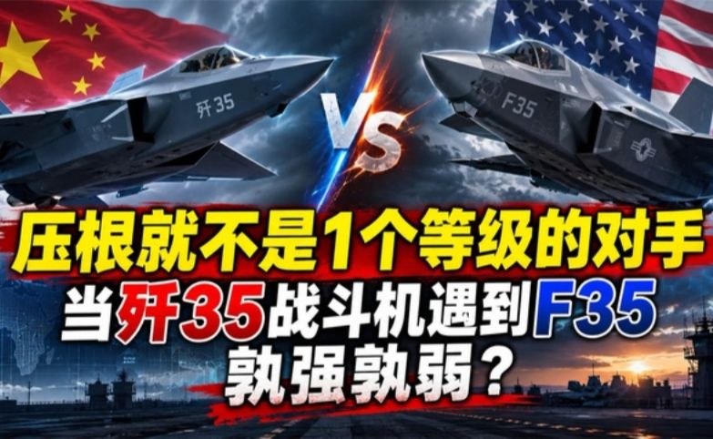 压根就不是1个等级的对手，当歼35战斗机遇到F35，孰强孰弱