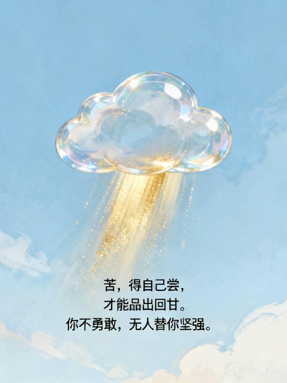 这世上，
何人不苦，何人不难？
谁不是一边崩溃，一边自愈？
别逢人就诉苦，别遇事