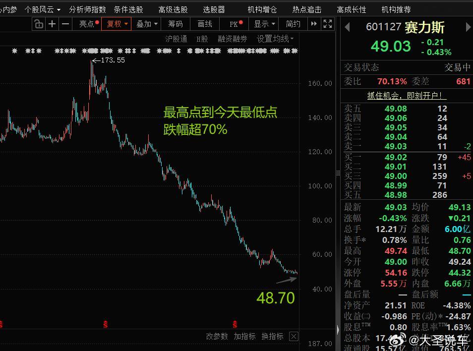 塞力斯今天再创近一年新低，让人无语啊，到底啥时候见底？高位买进的投资者损失太大了