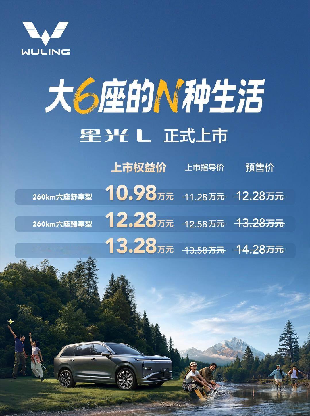 10万级家用SUV，今年可能要重新洗牌了。五菱星光L上市，权益价10.98万元起