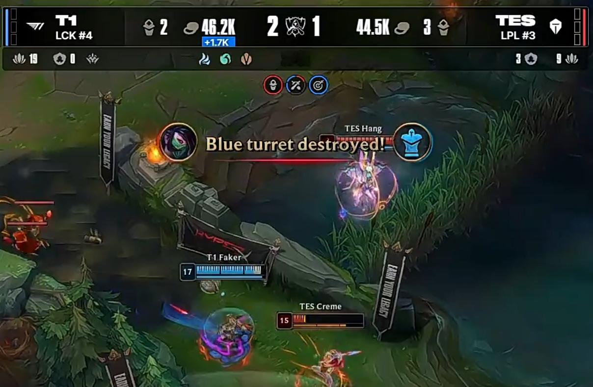 隔壁这容错率确实低的有点离谱啊，我看到27分钟比分2:1但TES掉了两个中立资源