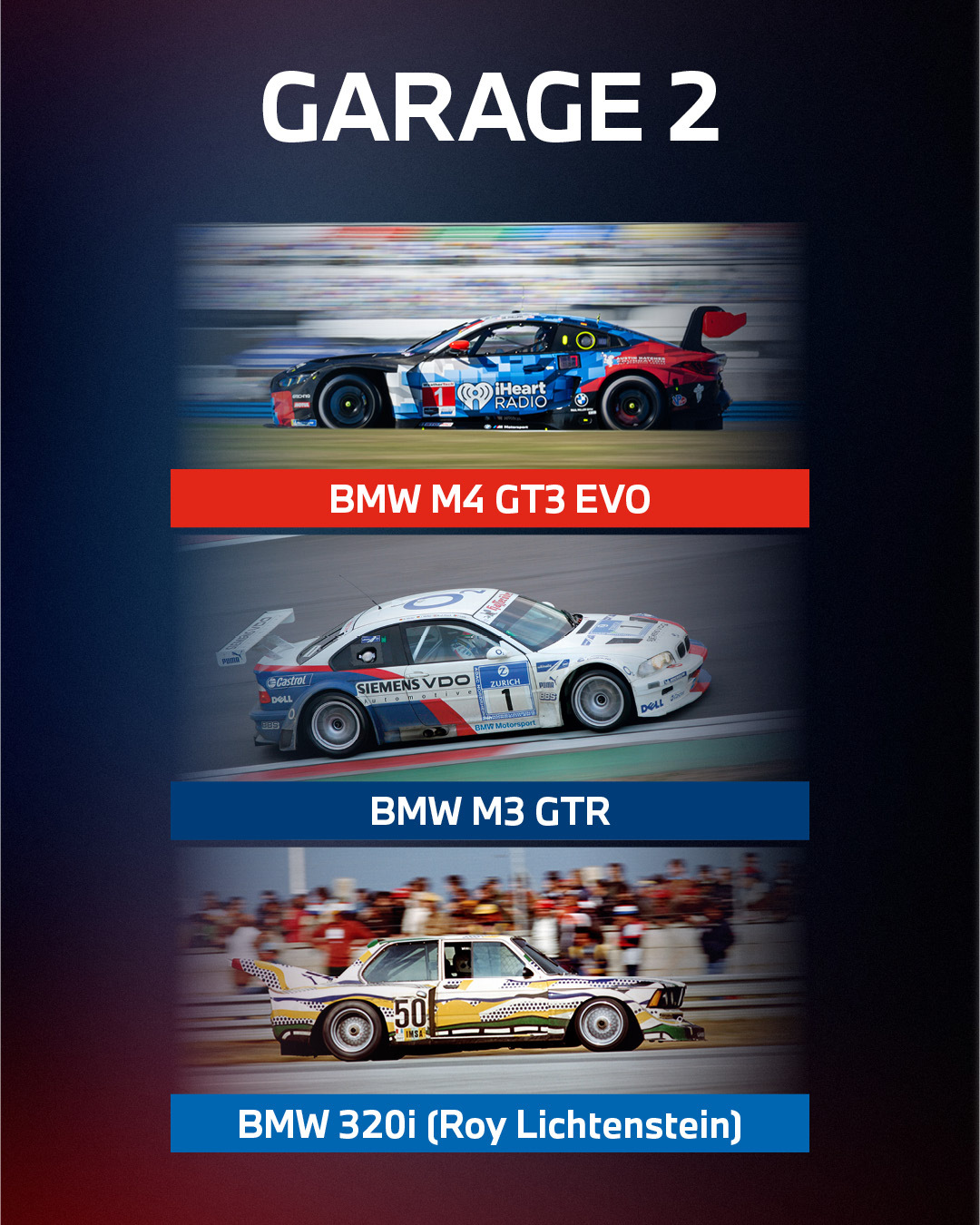 梦想车库四选一，但宝马专场~感觉有点难选啊，让我拍个先后的话，2-1-4-3？?