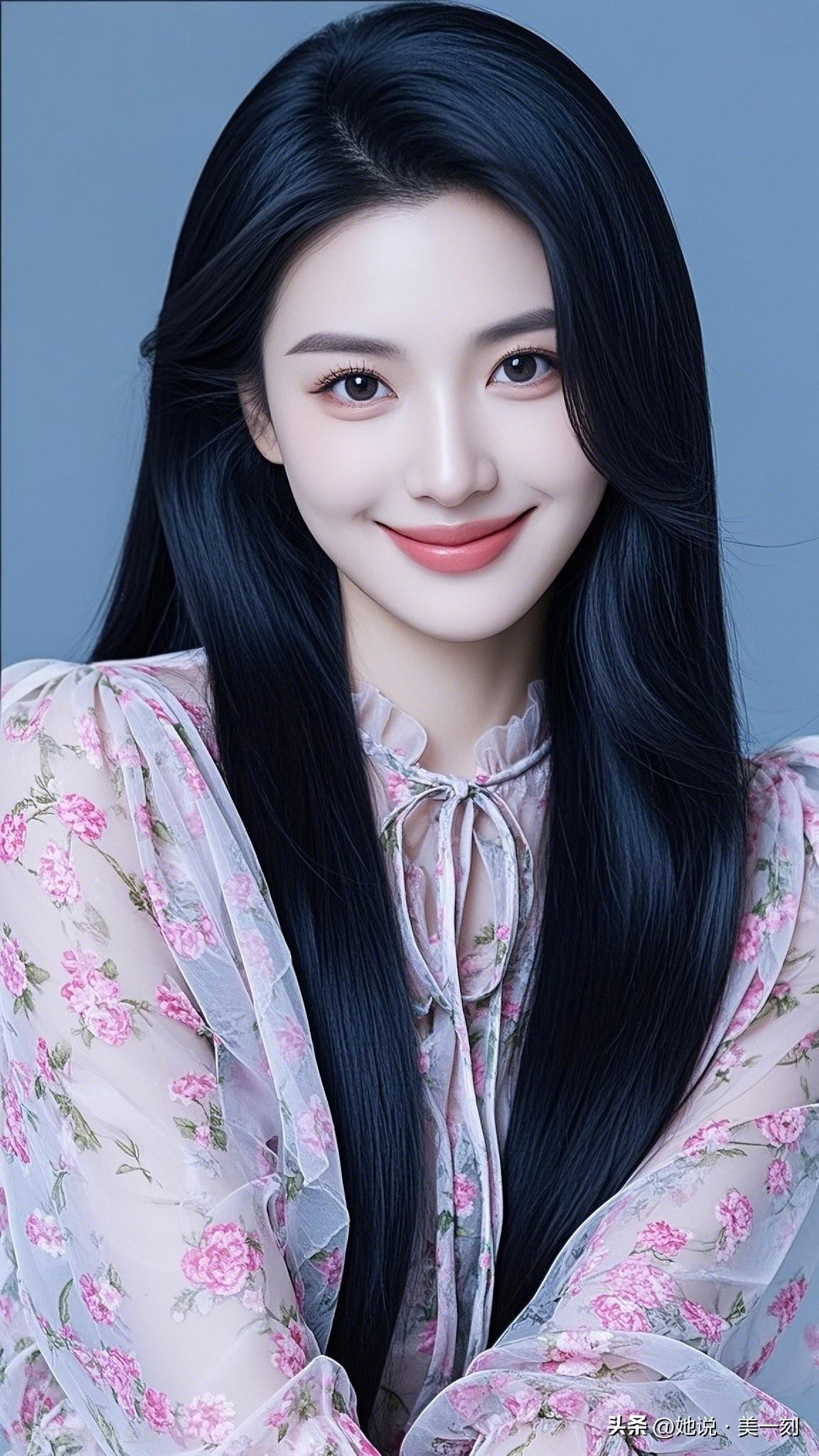 花开花落，美人如画。在你眼里，什么样的女人最漂亮 温柔甜美的少女，粉色花朵的裙装