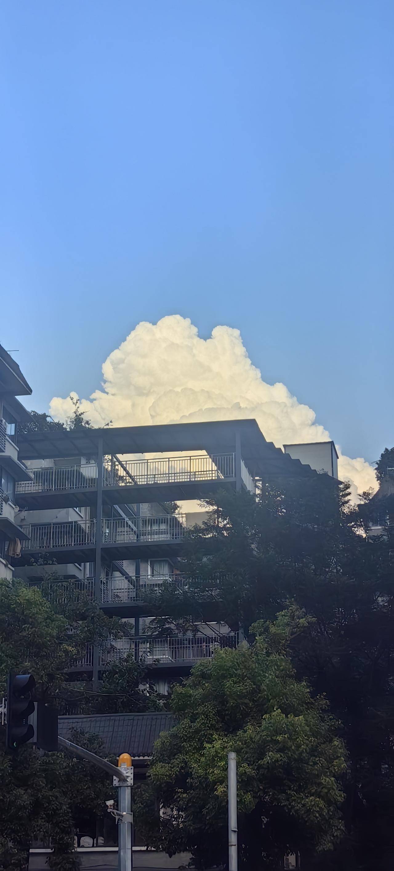 [送心]好大一朵云…突然发现，这栋老房子“加装电梯”竟然搞得这么复杂，成本怕是有