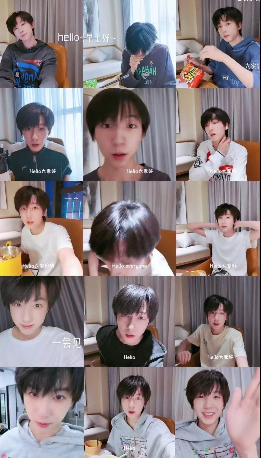 小宝宝小嘴叽里咕噜的努力把他脑子里想到的东西全都传输给我们～[抱一抱] ​​​