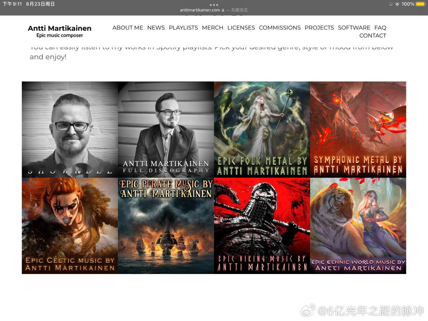 这个歪果史诗作曲家是非常卷啊开了个个人网站，有需要音乐的去联系他天才跟那卷啥呢都