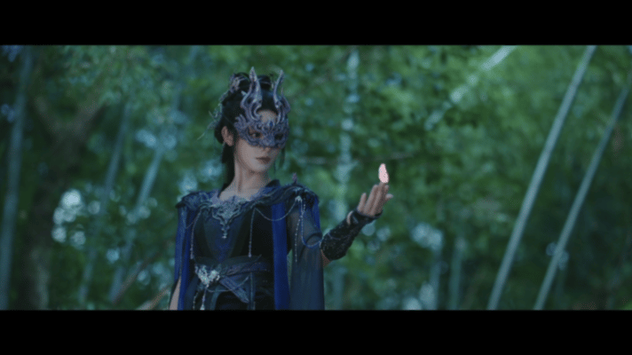 彭小苒《凤凰台上》新皮肤buff叠满天花板！紫衣慕雨墨眼波勾人美到窒息，红衣凌苍