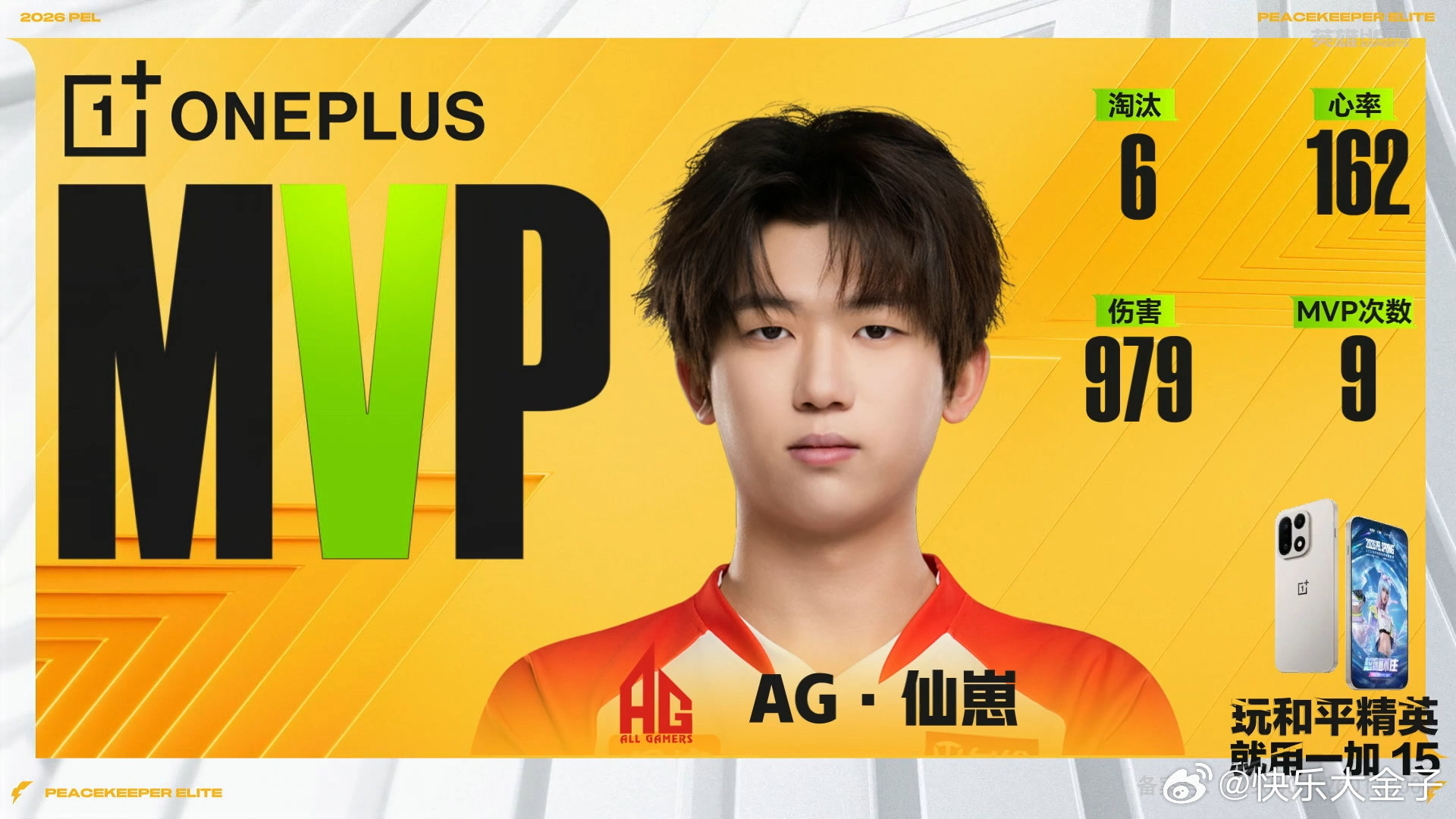 仙崽单场MVPAG18淘汰开门红 仙崽单局6淘汰，拿下MVP。AG和平精英