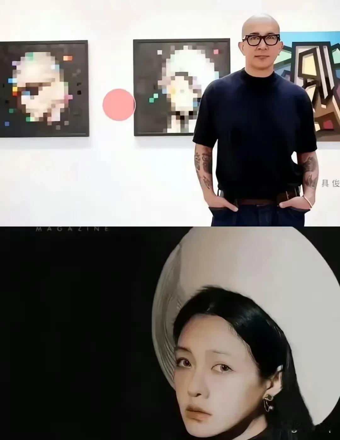 在具俊晔个人画展上，他展示的大S马赛克画作原图来自于大S拍得一组照片。原照片中大