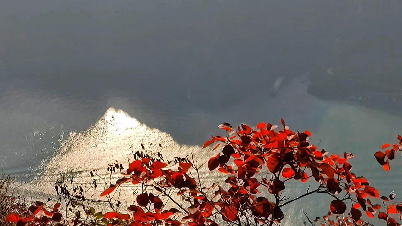 站在三峡之巅是什么体验？🌄立于三峡龙脊，俯身望去，千米之下的江面细若银练，轮船