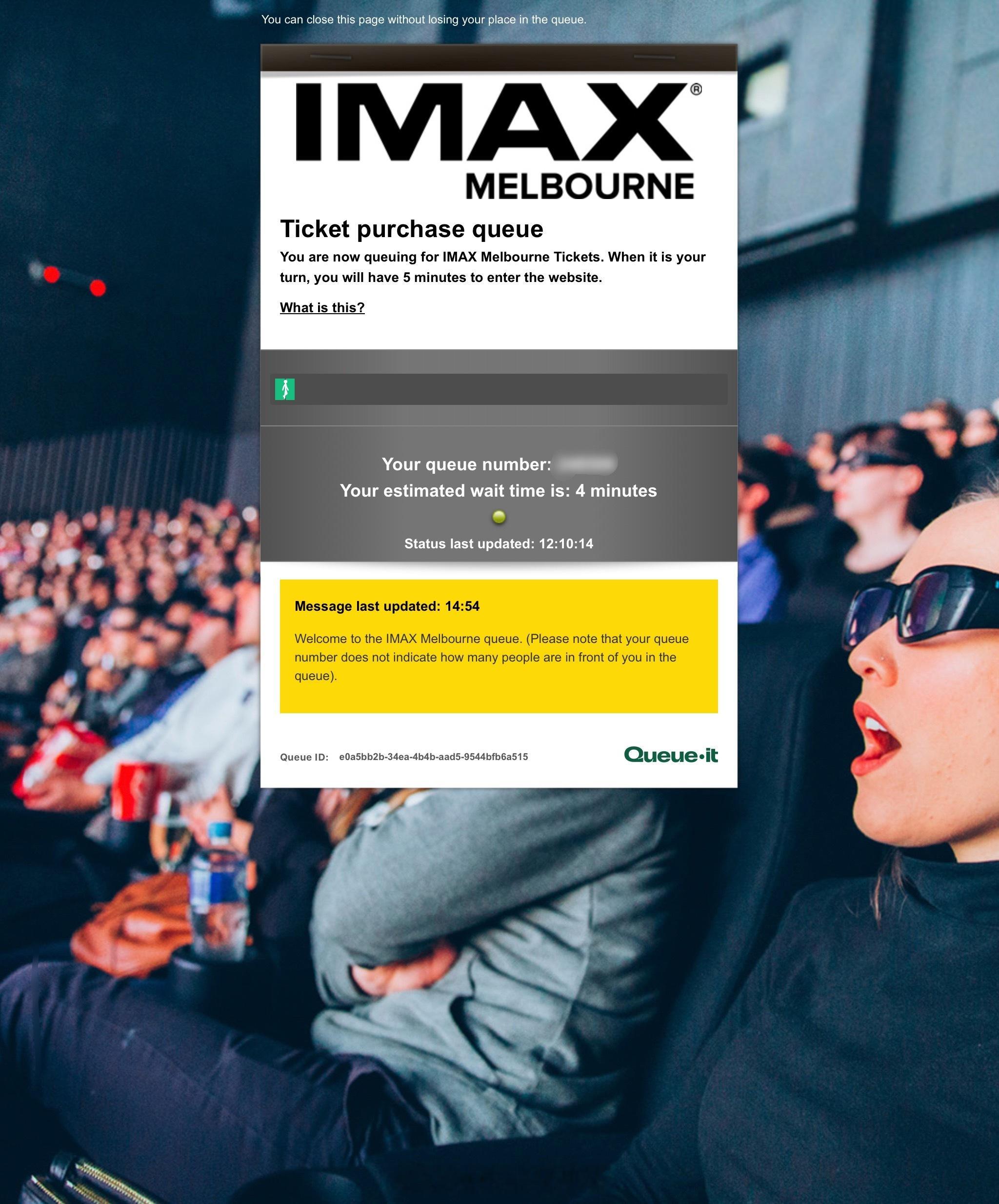 呵呵现在进IMAX官网买IMAX 70 mm版本的奥德赛电影票，得跟抢演唱会一样