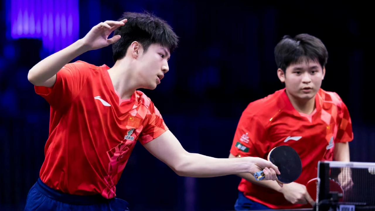 美国大满贯传来喜讯！
国乒男双提前夺冠，林诗栋/黄友政和温瑞博/袁励岑会师决赛！