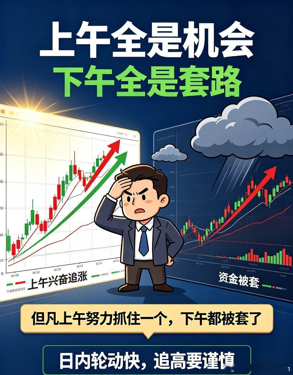 A股A股极致割裂行情：上午遍地机会，下午全员被套今天的A股，可以说是近期最考验人