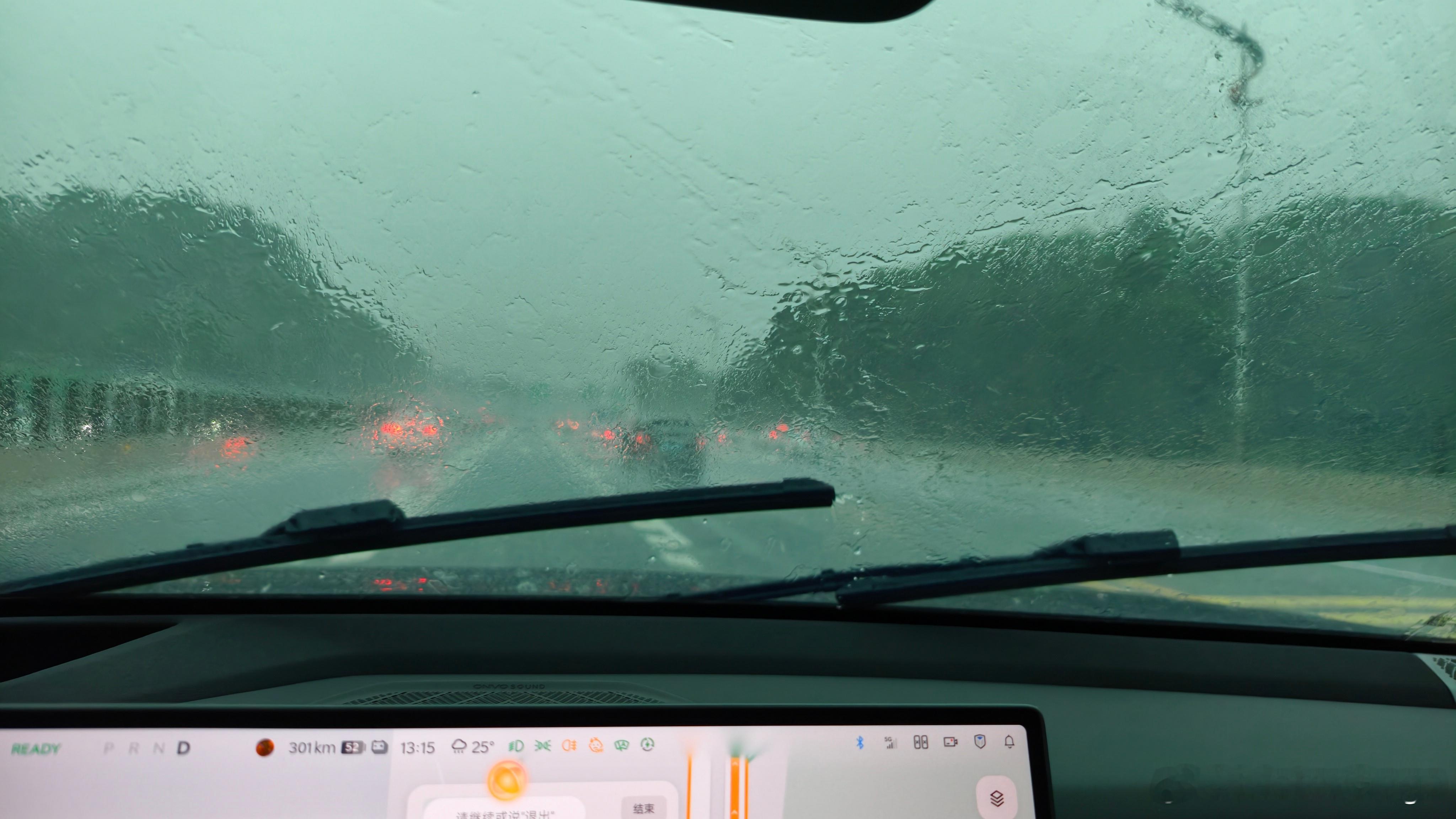 独属于广东的用车痛点？最近广东雨季，像今天路上遇到这种大暴雨，前雨刮拼了老命视线