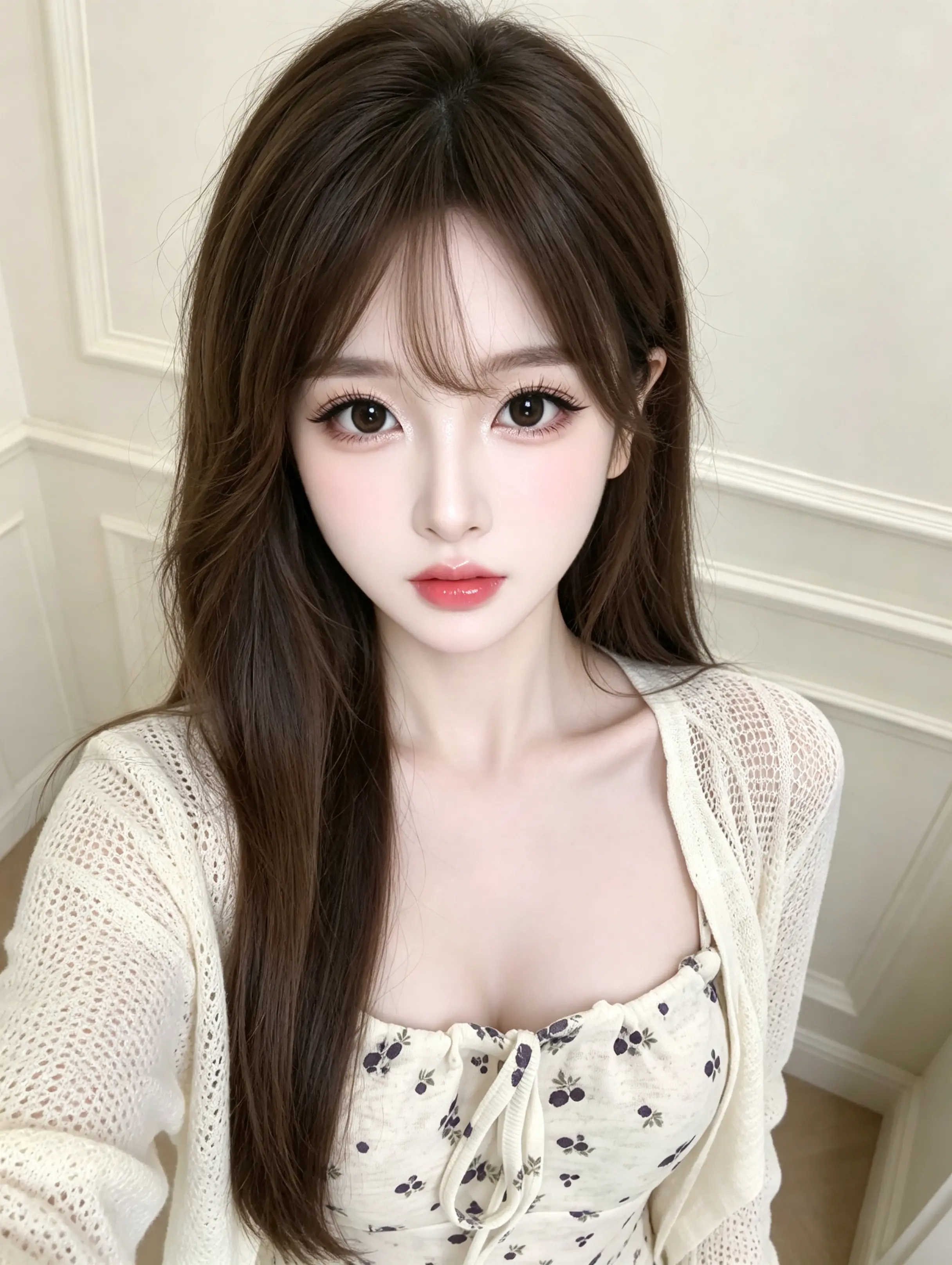 韩系清透肖像 清纯少女妆 清透淡颜美 清纯白月光妆容 甜妹风格穿搭