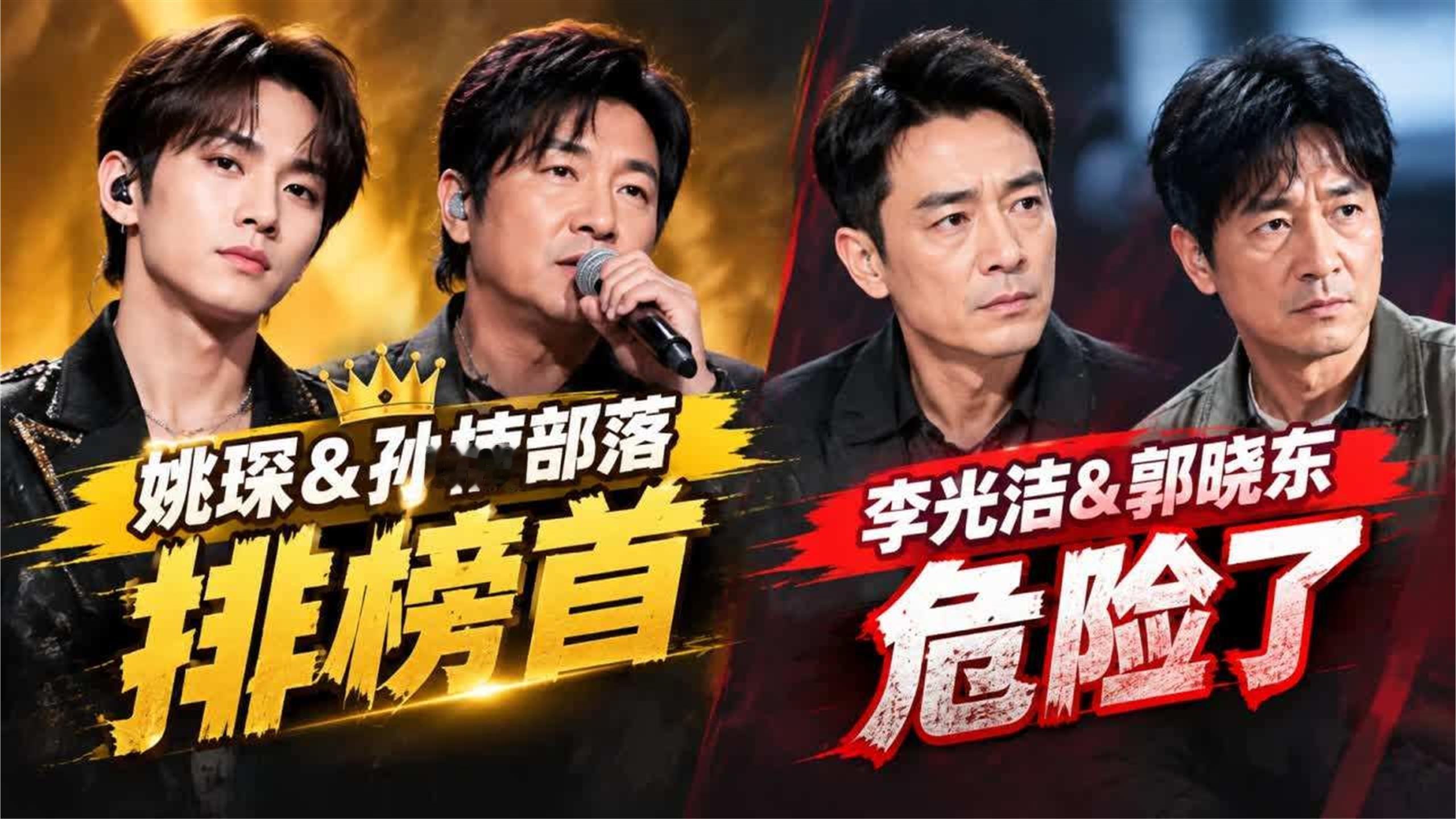 披荆斩棘四公小考，姚琛与孙楠部落排榜首，李光洁与郭晓东危险了