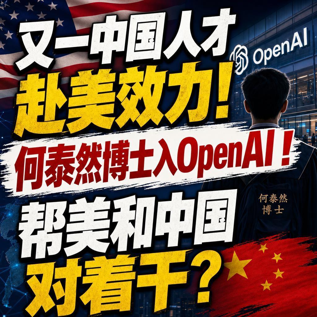 何泰然加入OpenAI：人才流动无需套用对立叙事
看到这个标题，我的第一反应是：