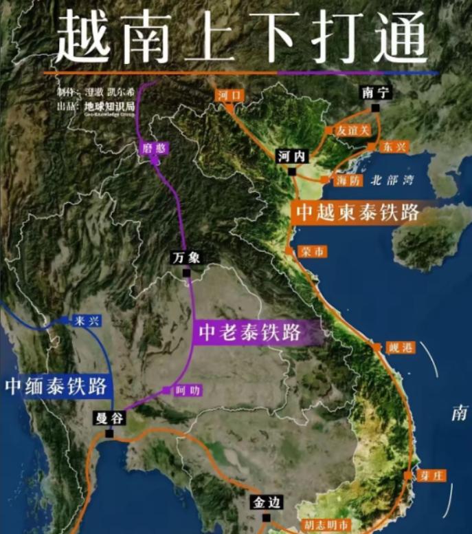 越南已经全方位无死角的彻底慌了！南北高铁一整套组合拳打完了，中国没上当，越南已经