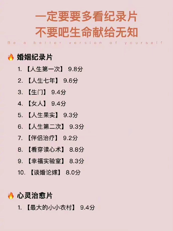 女孩子一定要多看纪录片才能眼界炸裂[思考] ​​​