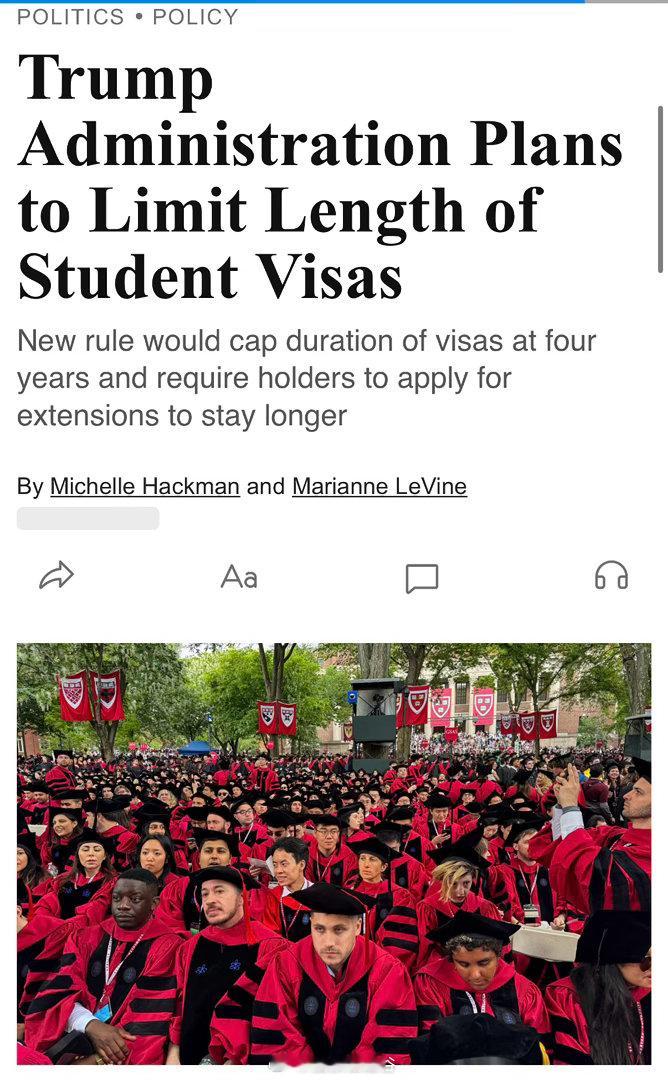 美国国土安全部宣布新规，将取消长达近半个世纪的”身份有效期”（Duration 