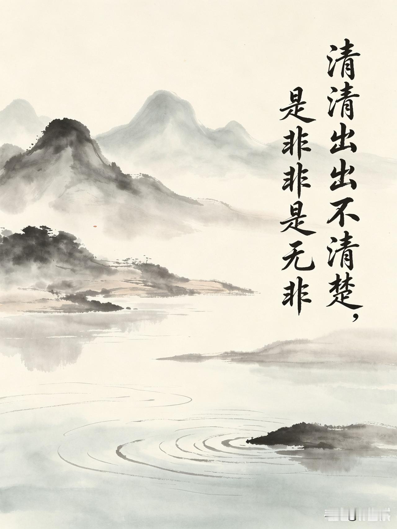 上联：清清出出不清楚
下联：是是非非是无非