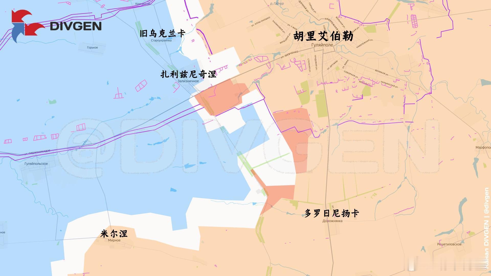 箭头社也更新了东方快车进展来源：DIVGEN 🚩 Карта СВО俄乌局势新