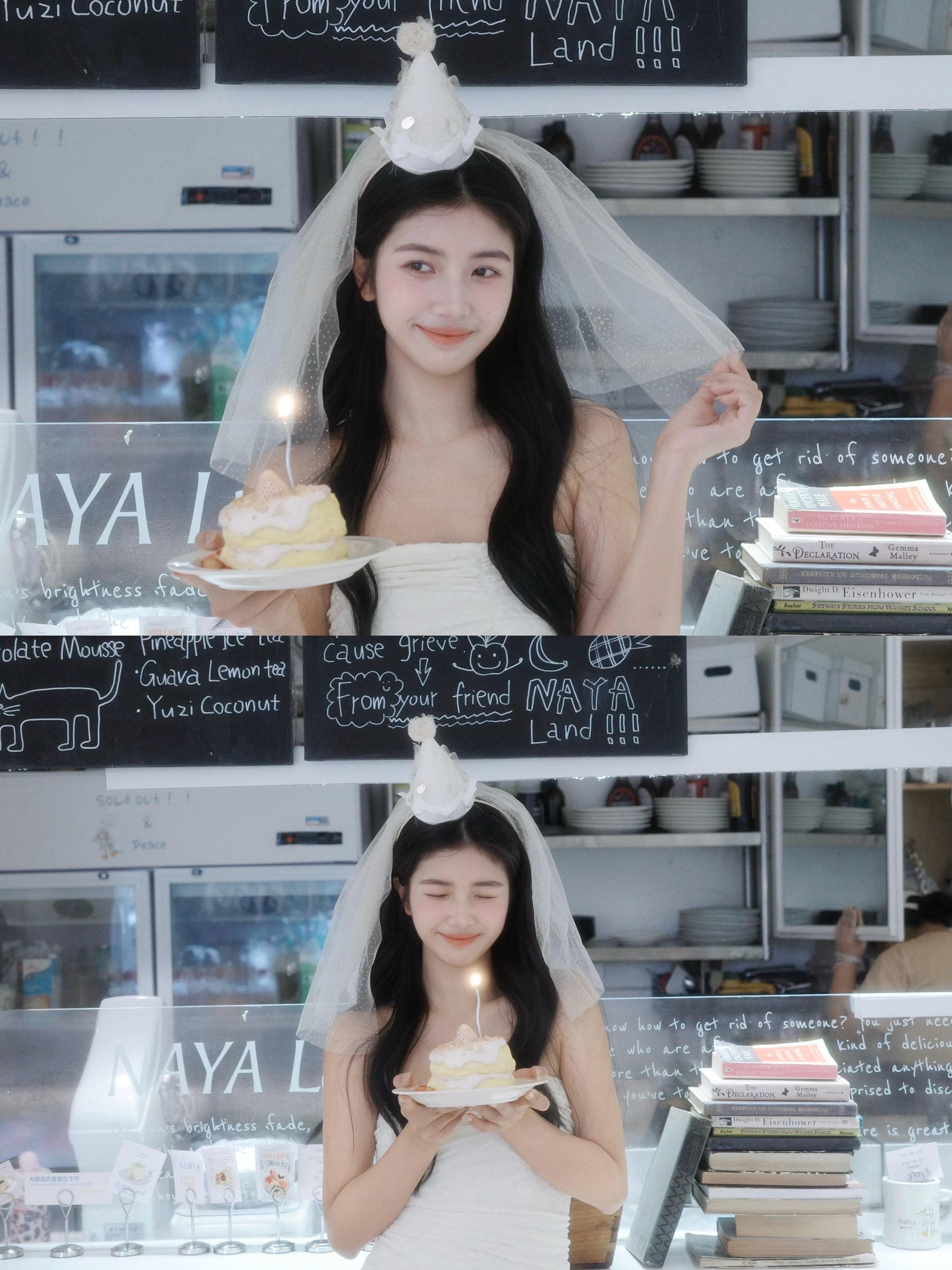 许个愿吧！🎂 给 拍的生日照！
