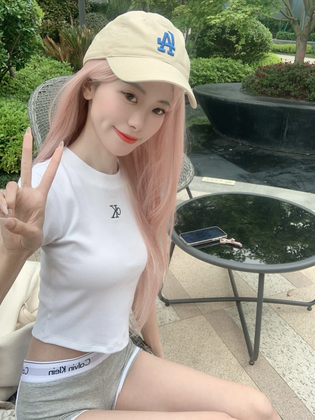 粉发与夏日超配⛱️