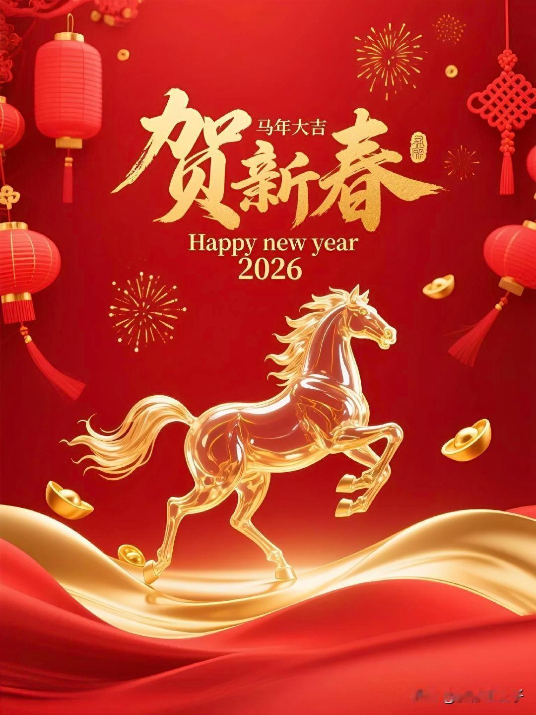 祝大家马年大吉、马到成功，新春快乐。