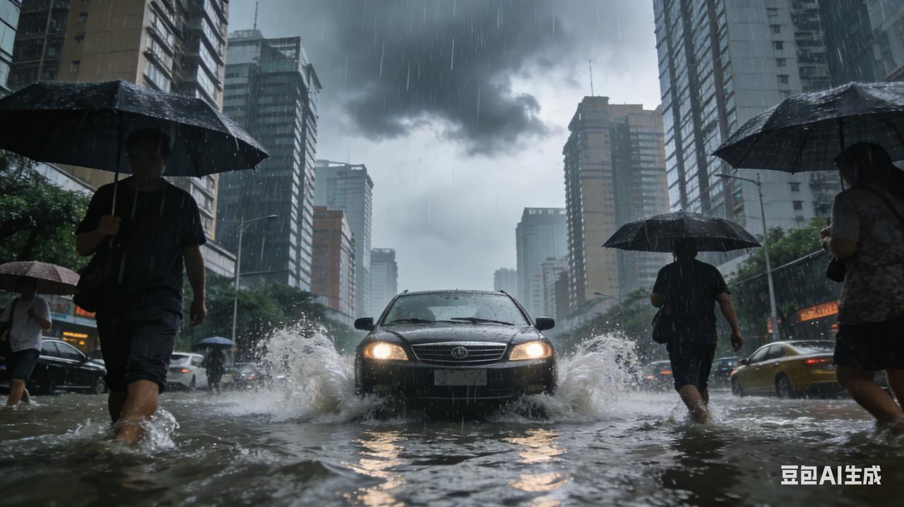 广州全城看海，暴雨如注，这一刻惊心动魄！🌊