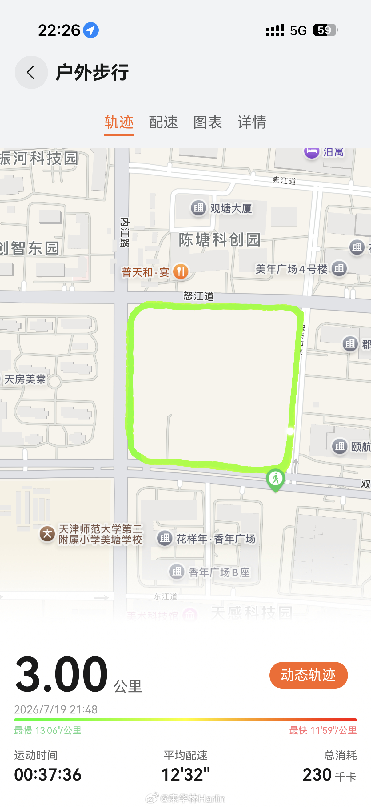 三公里，结束