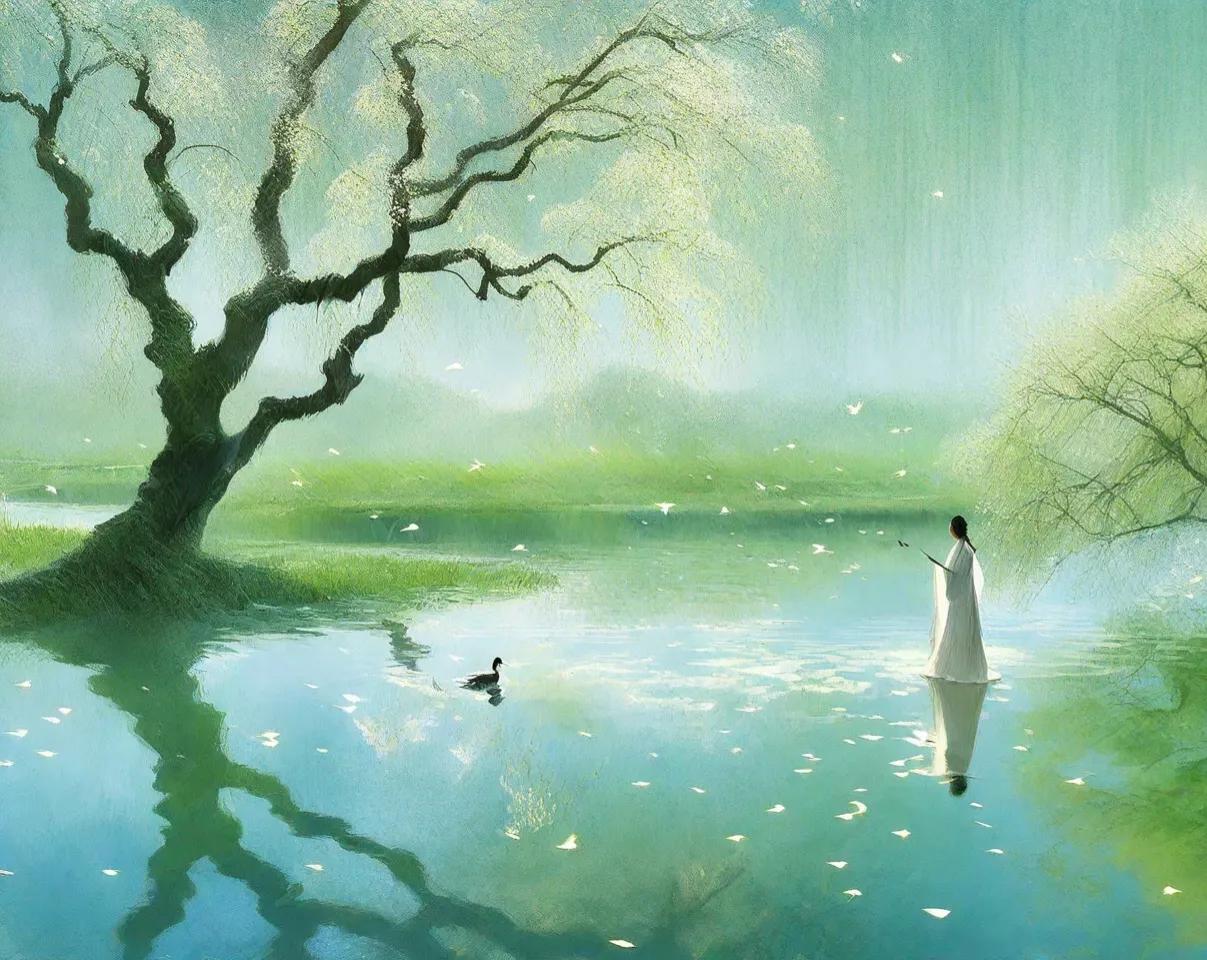 处处开樽，步步寻春。花下归来，带月敲门。——徐再思《蟾宫曲·西湖》
【释义】我们