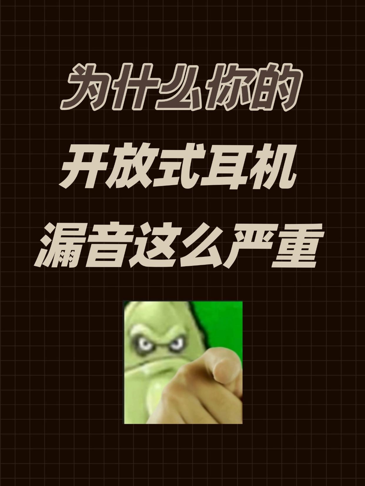 为什么你的开放式耳机漏音这么严重?

大部分人买开放式耳机时总会遇到漏音的问题，