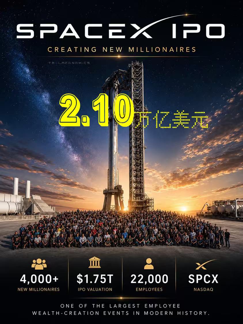 马斯克旗下的太空探索技术公司(SpaceX)6月12日周五登陆纳斯达克，收盘市值