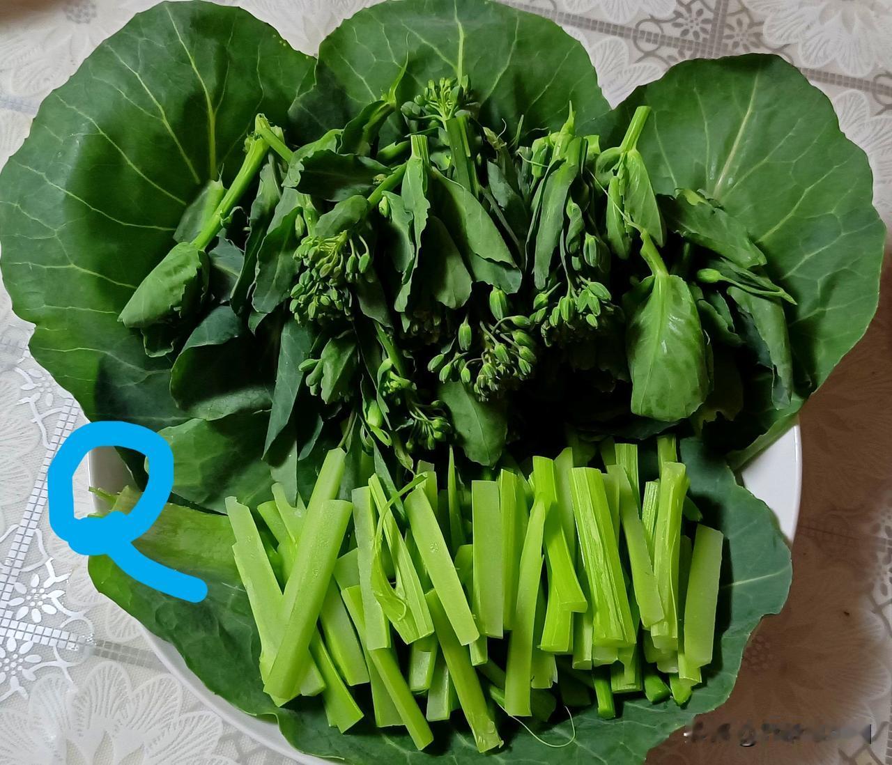 【老乔头种果菜·会种会采会吃】甘蓝菜苔这么可爱，您见过吗？

6幅图片，展示的是