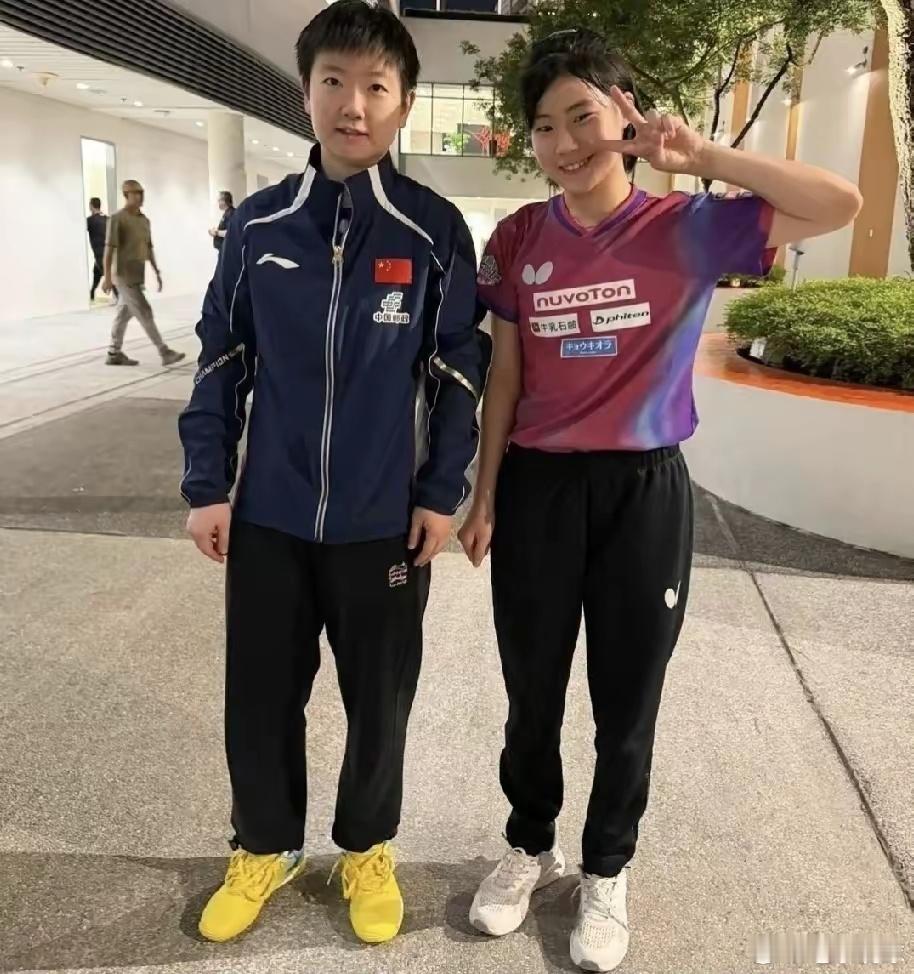 乒乓球松岛辉空的妹妹，松岛美空她的偶像是孙颖莎，据悉，她把头像换作了她和孙颖莎的