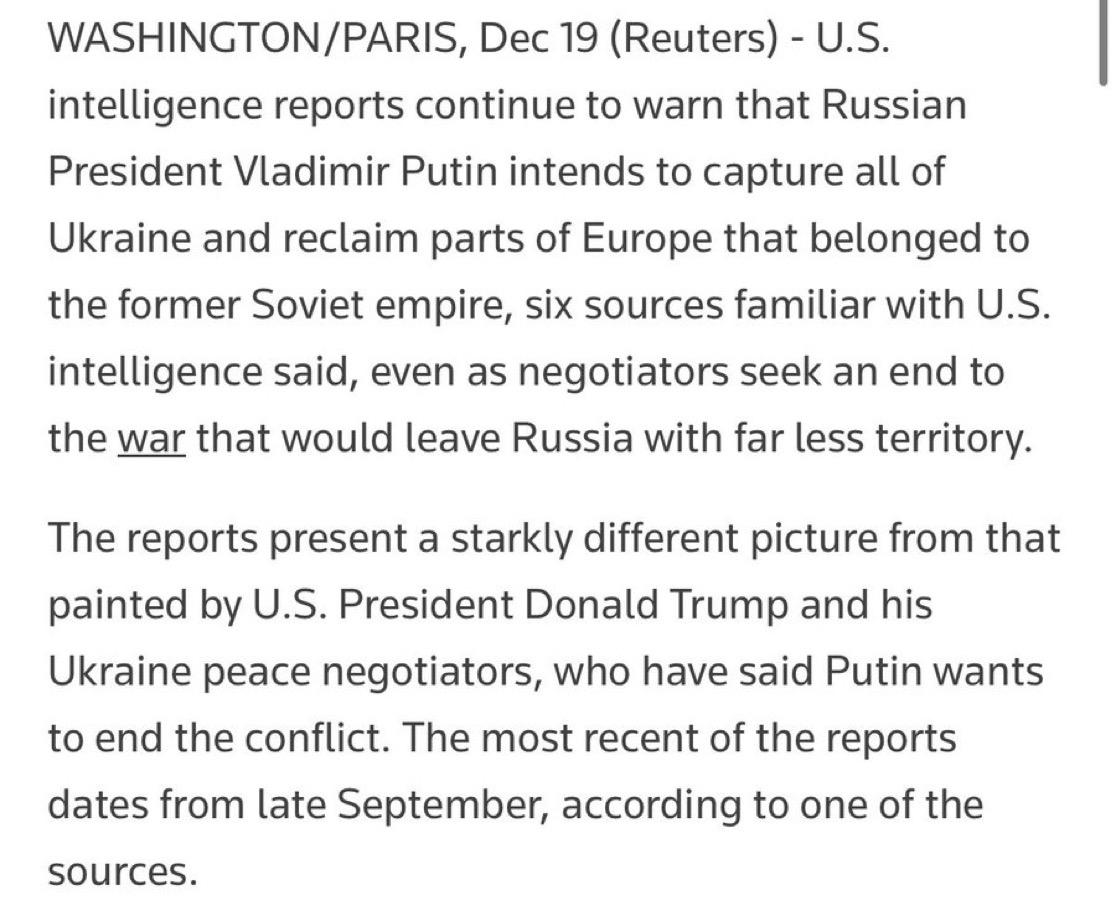 最新消息：美国情报部门警告称，普京意图吞并整个乌克兰，并重新夺回部分曾被苏联控制