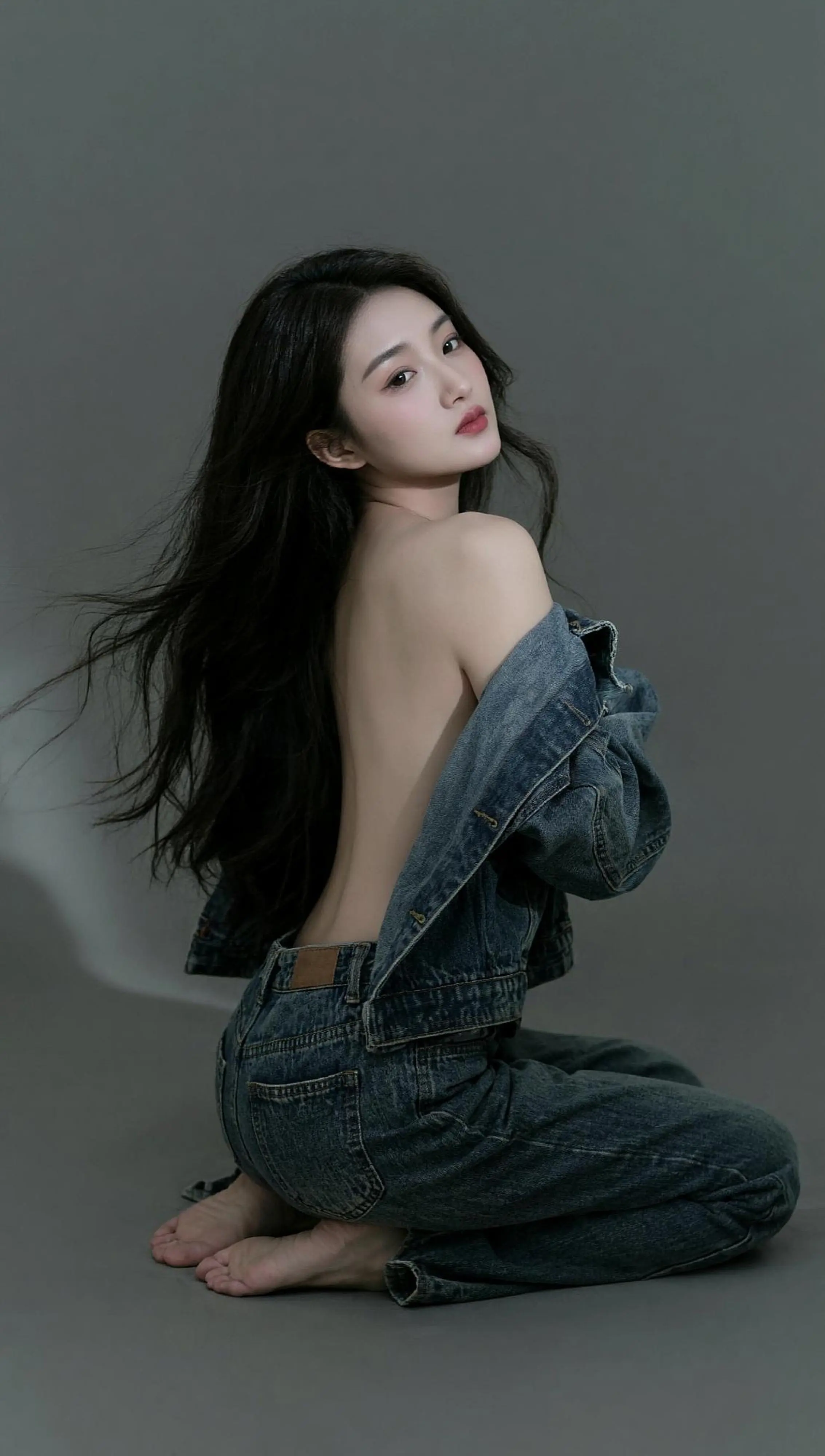 AI牛仔露背写真