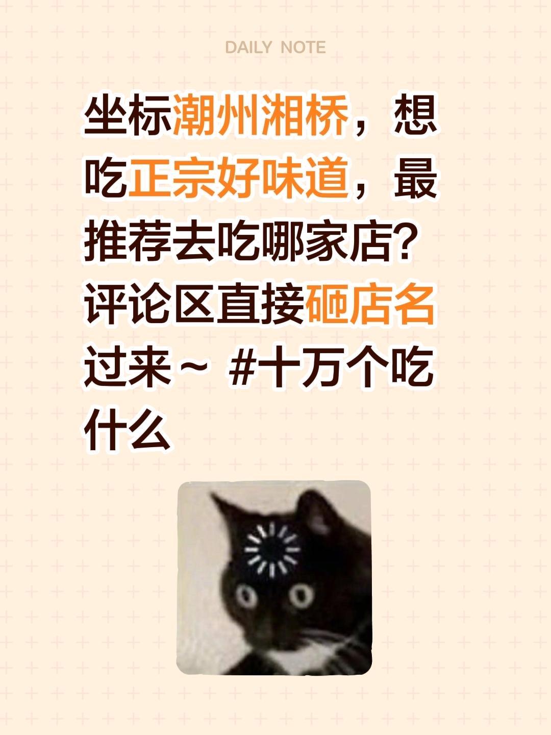 坐标潮州湘桥，想吃正宗好味道，最推荐去吃哪家店？评论区直接砸店名过来～