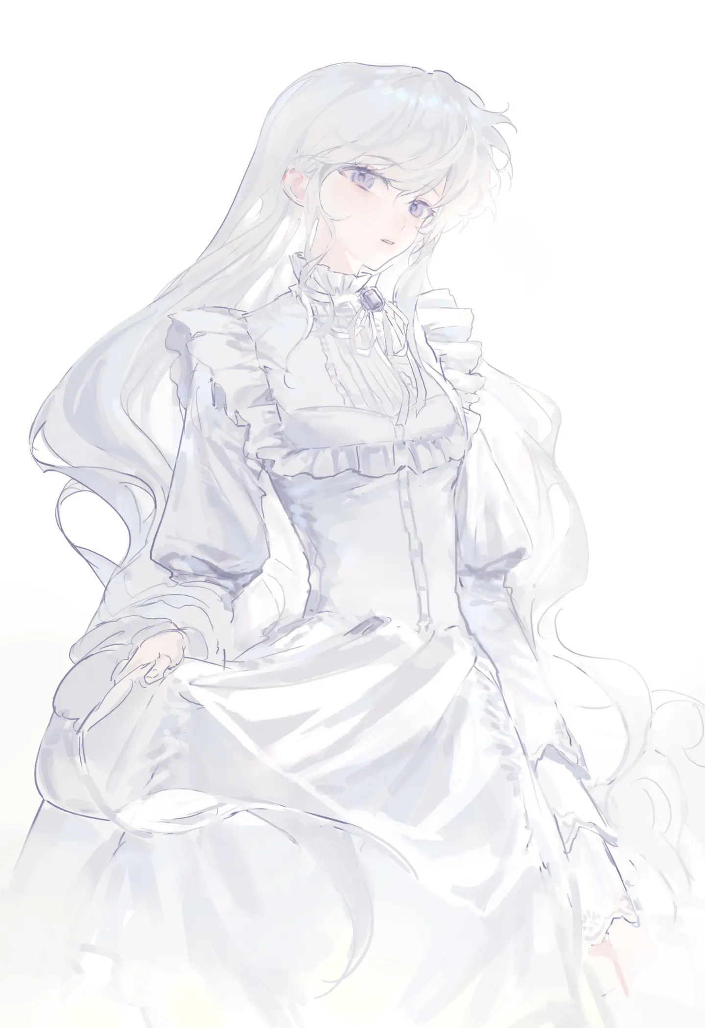 那位少女似乎没有外表看起来那么严肃